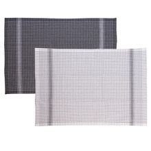 2 Panos de Prato Lyor Verona 60cm x 40cm Cinza Algodão