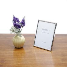 Porta Retrato Wolff Bambu Prata de Aço 15cm x 20cm