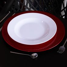 Prato Raso Lyor Basic de Melamina Branco 25,5cm