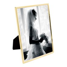 Porta Retrato Wolff Classic de Aço Inox Dourado 20cm x 25cm