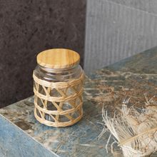 Porta Mantimentos Wolff de Vidro com Sisal e Tampa 750ml