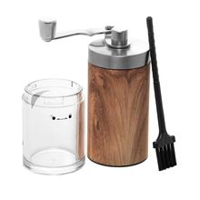 Moedor de Café Wolff de Aço Inox Manual com Estampa Madeira