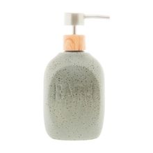 Porta Sabonete Líquido Lyor Granilite Bath de Cerâmica Cinza