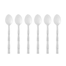 6 Colheres para Sobremesa Lyor Bambu Elegant de Aço Inox