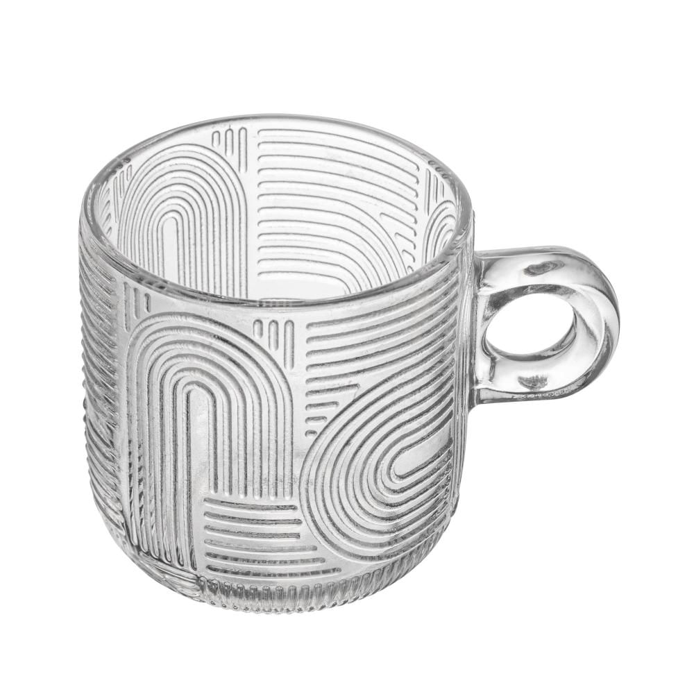 Encontraproduto.com.br - Conjunto 4 Xícaras de Vidro Frankfurt 100ml - Wolff