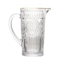 Jarra Wolff Mandala de Vidro com Fio de Ouro 1L