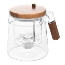 Chaleira Wolff de Vidro Borossilicato com Tampa e Alça 500ml