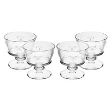 4 Taças para Sobremesa Wolff Lines Butterfly 240ml Vidro