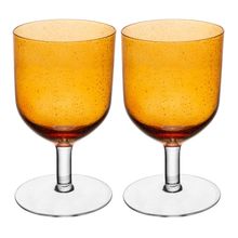 2 Taças Boreal 400ml Wolff Âmbar Vidro