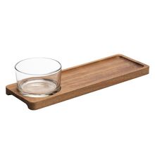 Conjunto 2 Peças Petisqueira com Bandeja Lignum 30cm x 10cm