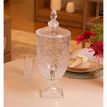 Suqueira com Pé e Tampa Wolff Daisy 4,5L Cristal