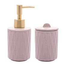 2 Peças para Banheiro Lyor Deli Diamond de Cerâmica Bege