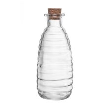 Pote Lyor Colméia de Vidro com Tampa Rolha 270ml