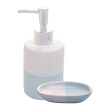 2 Peças para Banheiro Lyor Degradê de Cerâmica Verde