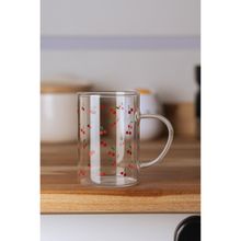Caneca Lyor Cherry 200ml Vidro Borossilicato