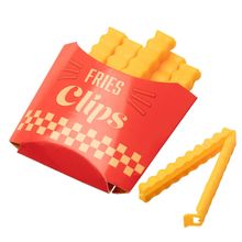 6 Prendedores para Embalagens Lyor Imã French Fries Plástico