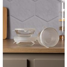 6 Tampas Redondas Flexíveis Lyor 20cm x 2cm Silicone