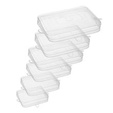 6 Tampas Retangulares Flexíveis Lyor 20cm x 2cm Silicone