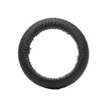 4 Anéis para Guardanapo Lyor Tressê Preto Plástico