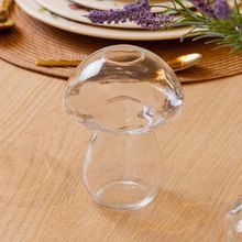 Vaso Cogumelo 14cm Vidro Lyor