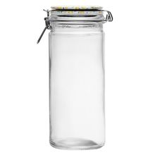 Pote Hermético com Clipe em Metal Siciliano 1,3L Vidro