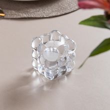 Porta Velas Bubble 6,5cm x 6,5cm x 6,5cm Vidro Lyor