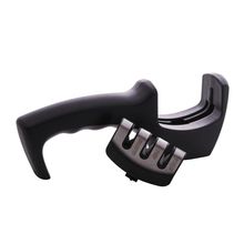 Afiador de Faca Lyor Premium em Aço Inox e ABS Black 20,3cm