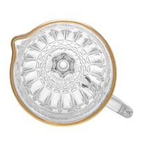 Jarra Wolff Brand Vidro com Fio Dourado 1L