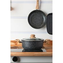 Caçarola Wolff de Indução em Alumínio e Cerâmica Preta 20cm