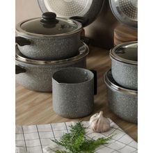 Caçarola Wolff de Indução em Alumínio e Cerâmica Cinza 20cm