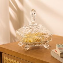 Potiche com Pé Lyor  Paladium de Cristal 16cm x 20cm