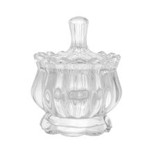 Potiche com Pé Lyor Pumpkin de Cristal 8,5cm x 11cm