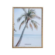 Porta-Retrato Wolff Spiral de Aço Inox Dourado 15cm x 20cm