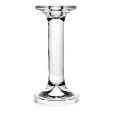 Castiçal para Vela Wolff Creta de Vidro 9cm x 9cm x 18,5cm