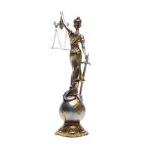 Figura Decorativa Dama da Justiça Wolff de Resina 7,5cm