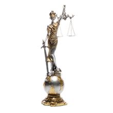 Figura Decorativa Dama da Justiça Wolff de Resina 9cm