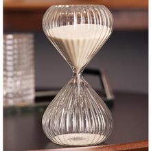 Ampulheta Wolff Lines 7,5cm x 7,5cm x 15cm Vidro Borossilica