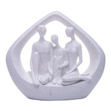 Adorno Decorativo Harmonia em Família 20,5cm x 7cm x 17,5cm