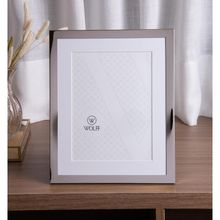 Porta-Retrato Liso Wolff Prata 15cm x 20cm Aço