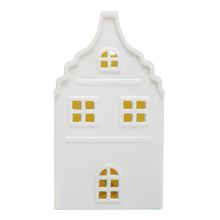 Casa com Luz Wolff Amsterdam 8,5cm x 8cm x 15cm Cerâmica