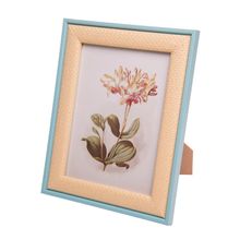 Porta-Retrato Trançado Rústico 15cm x 20cm Azul MDF