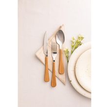 6 Facas para Mesa Wolff Amadeirado 24cm