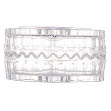 Potiche Lyor Coração de Cristal Incolor 8cm x 6,5cm x 4cm