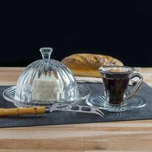 Queijeira Lyor Renaissance de Cristal Incolor 20cm