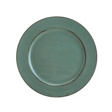 Sousplat Patinado Lyor Opala Verde de Plástico 33cm