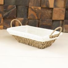 Cesta Retangular Wolff de Sisal 35cm x 20cm x 12,5cm