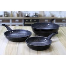 Frigideira Lyor de Alumínio e Cerâmica Granilite Cinza 20cm