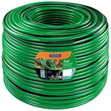 Mangueira Flex para Jardim Tramontina PVC 4 Camadas com 50 Metros – Verde/Preta