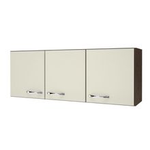 Armário De Cozinha 1,20mts Pop Faro 3p Noce / Off White - Indekes