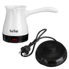 Cafeteira Maquina Cafe Eletrica 600w Expresso Turco Europeu Cafeteira Aquecedor Agua Luxo Branca